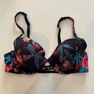 PARISIAN Intimates 36C Floral Black BRA